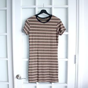 Tripped t shirt dress